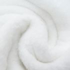 Tissu Doudou uni Blanc x10cm