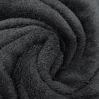 Tissu Doudou uni Noir x10cm