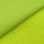 Tissu Molleton Sweat uni Vert tilleul x10cm