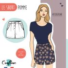 Kit Couture Craftine Short Pomme Fleuri Parme