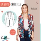 Kit Couture Craftine Veste Cranberry Fleuri Peps