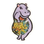 Ecusson Thermocollant Animaux Tatoués - Hippopotame