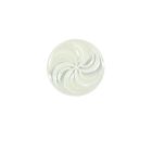 Bouton Giani spirale fleuri 15 mm - Blanc