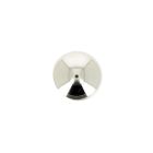 Bouton métal Donatello demi-sphère 15 mm - Argent