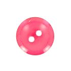 Bouton rond transparent Camille 35 mm - Rouge