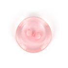 Bouton rond transparent Camille 27 mm - Rose