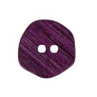Boutons en bois rayé façon corne 36 mm - Violet foncé
