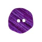 Boutons en bois rayé façon corne 36 mm - Violet