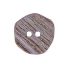 Boutons en bois rayé façon corne 36 mm - Violet clair