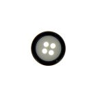 Bouton bicolore 15 mm - Gris/Noir