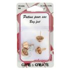 Patins pour sac Care & Create Rose gold 15 mm x4