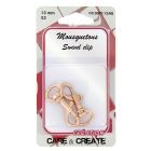 Mousqueton Care & Create Rose Gold x2 - 2 Tailles