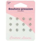 Boutons pression nickelés inoxydables - 3 tailles