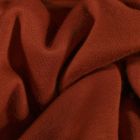 Tissu Molleton Sweat uni Brique - Par 10 cm