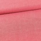 Tissu Chambray Coton uni Rouge - Par 10 cm