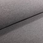 Tissu Sweat Paillettes argentées sur fond Gris - Par 10 cm