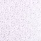 Tissu Popeline Imprimée LittleBird Etoiles Argentées sur fond Blanc - Par 10 cm