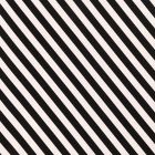 Tissu Toile Coton Rayures diagonales Noires et blanches - Par 10 cm