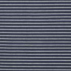 Tissu Jersey Velours Eponge Rayé sur fond Bleu marine