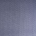 Tissu Sweat  effet Maille tressée Bleu denim - Par 10 cm
