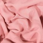 Tissu Jersey Coton envers molletonné uni Bio Rose - Par 10 cm