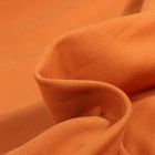 Tissu Jersey Coton envers molletonné uni Bio Orange