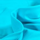 Tissu Jersey Coton envers molletonné uni Bio Bleu turquoise