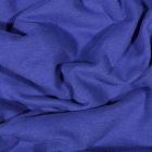 Tissu Jersey Coton envers molletonné uni Bio Bleu roi - Par 10 cm