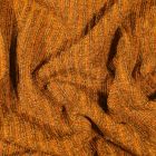Tissu Maille côtelée lurex Jaune moutarde - Par 10 cm
