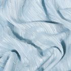 Tissu Voile lurex Rayures sur fond Bleu ciel - Par 10 cm