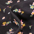 Tissu Jersey Coton Lili sur fond Noir