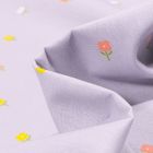 Tissu Coton imprimé LittleBird Mini fleurs sur fond Gris