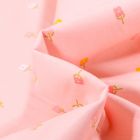 Tissu Coton imprimé LittleBird Mini fleurs sur fond Rose