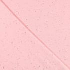 Tissu Jersey Jogging Moucheté Rose clair - Par 10 cm
