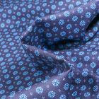 Tissu Coton popeline imprimé Irina sur fond Bleu marine