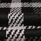 Tissu Gianni Maille Noir Tetris Blancs et gris - Par 10 cm