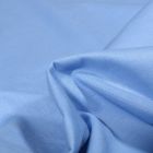 Tissu Popeline de coton unie Bio Bleu ciel - Par 10 cm