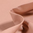 Tissu Popeline de coton unie Bio Rose nude