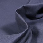 Tissu Popeline de coton unie Bio MARINO sur fond Bleu marine