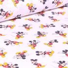Tissu Coton imprimé sous licence Bio Mickey sur fond Blanc