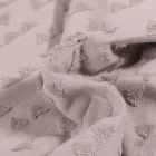 Tissu Jersey Coton Triangles en relief Helena Gris clair