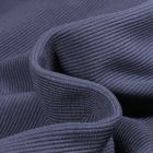 Tissu Jersey côtelé Ottoman uni  Bleu denim
