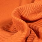 Tissu Jersey côtelé Ottoman uni  Orange
