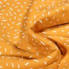 Tissu Jersey Coton Confettis sur fond Jaune