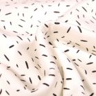 Tissu Jersey Coton Confettis sur fond Blanc