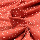 Tissu Jersey Coton Camille Confettis sur fond Rouge