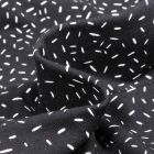 Tissu Jersey Coton Camille Confettis sur fond Noir