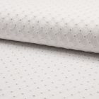 Tissu Broderie anglaise satiné n°150 sur fond Blanc - Par 10 cm