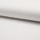 Tissu Broderie anglaise satiné n°550 sur fond Blanc - Par 10 cm