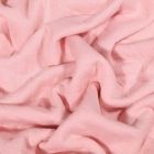 Tissu Sweat léger matelassé Talia Rose pâle - Par 10 cm